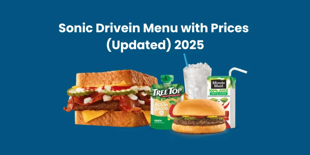 Sonic Drivein Menu with Prices (Updated) 2025