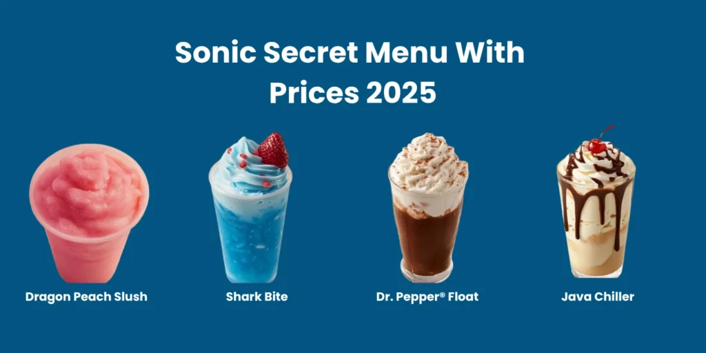 Sonic Secret Menu With Prices 2025